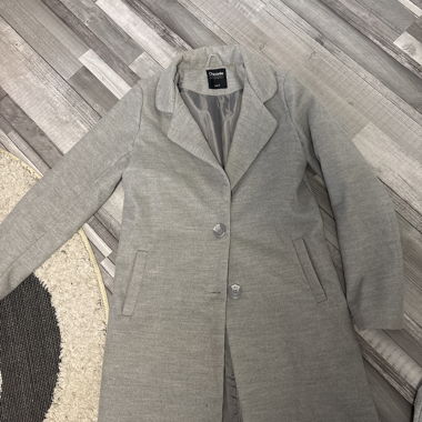 Cappotto lungo da donna grigio