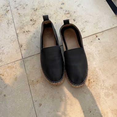 Espadrillas nere tipo loafers