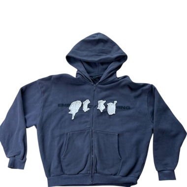 PESO Emergency Zip Hoodie/Washed Black