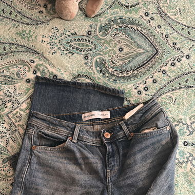 Jeans bootcut a vita bassa