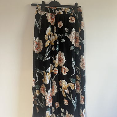 Black Floral Maxi Skirt