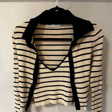 Top with Cardigan 