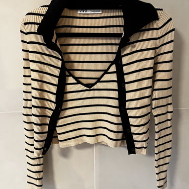 Top with Cardigan 