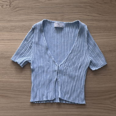 Top a coste blu Bershka