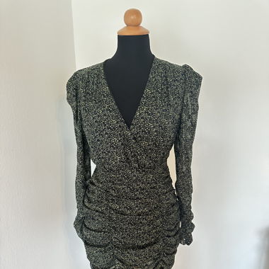 Zara party dress, size S, green and black