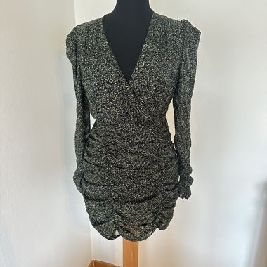 Zara party dress, size S, green and black