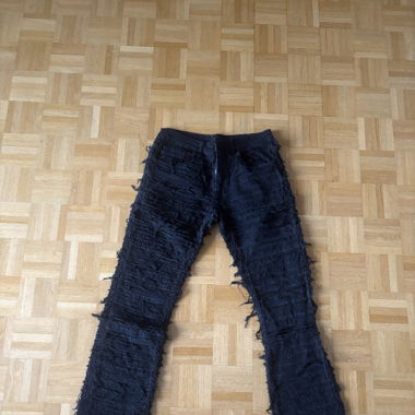 Schwarz Hose mit Fäden (Opium Style)