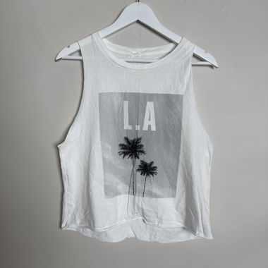 Canottiera con grafica Oysho LA
