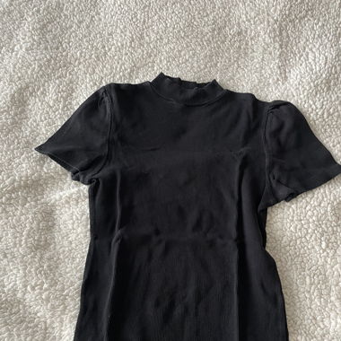 Black High-Neck Top