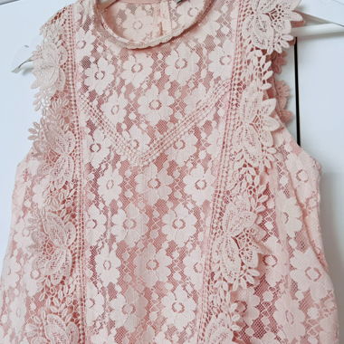 Chemisier rose pastel
