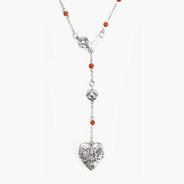 Silbernes Herz Collier
