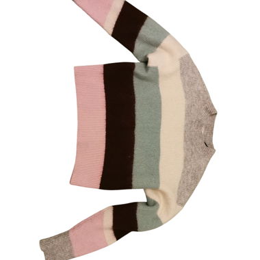Maglione a righe multicolore in maglia M