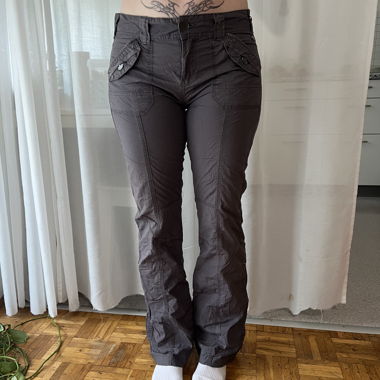 Grey Cargo Pants