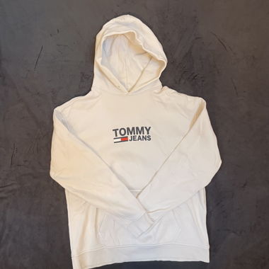 Tommy Jeans White Hoodie 