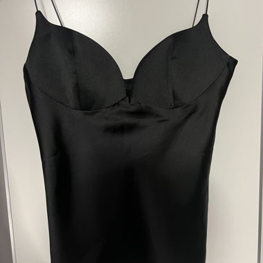 Top satiné noir Zara