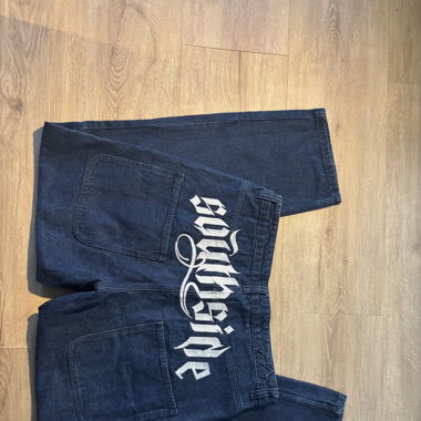 sicko printed jeans