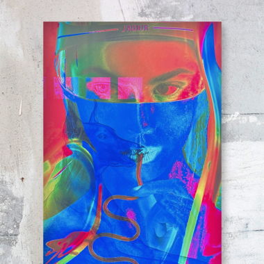 Digitale Kunst auf Leinwand 