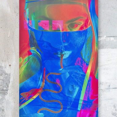 Digitale Kunst auf Leinwand