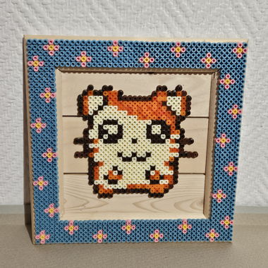 Quadro in pixel art Hamtaro