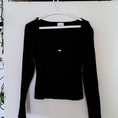 H&M schwarzes Langarmshirt, Grösse M
