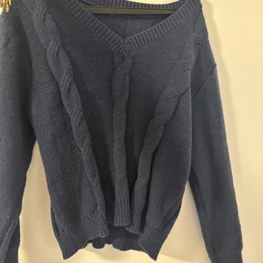 Dark Blue Knit Sweater