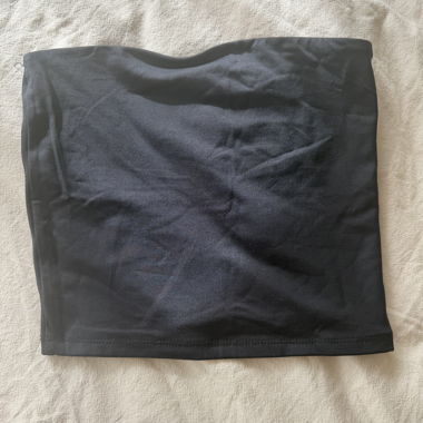 Top a fascia nero Bershka