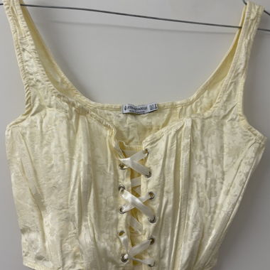 Corset Top, weiss/creme