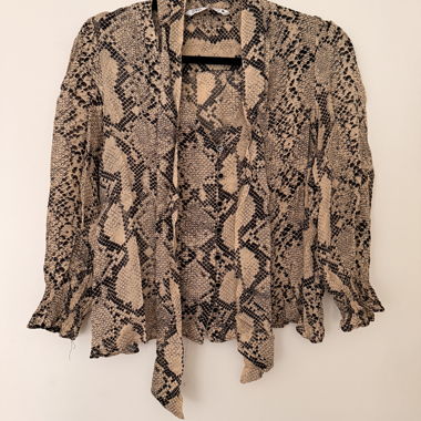 Camicia con stampa serpente