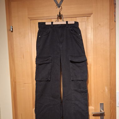 Cargo Wide Leg Jeans