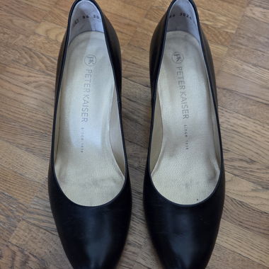 Escarpins en cuir noirs