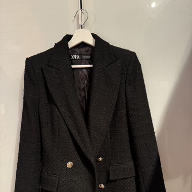 Zara Doppelreihiger Boucle-Blazer