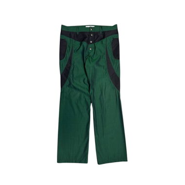 Kiko Kostadinov SS20 Riding Claw Trousers Green