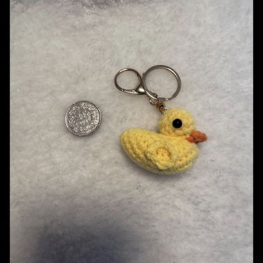 Portachiavi in maglia crochet con motivo animale