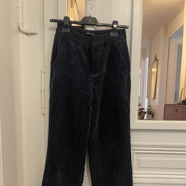 Pantalon velours côtelé bleu marine 