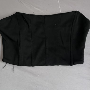 Schwarzes Bustier-Top