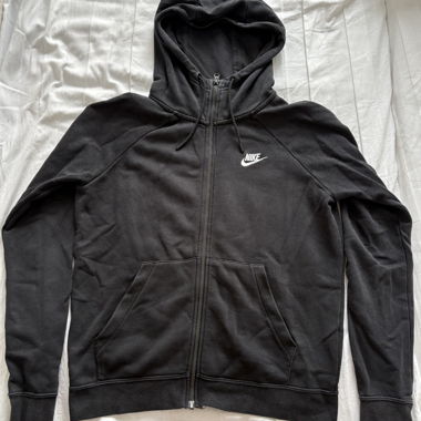 Nike Reissverschluss-Hoodie Schwarz