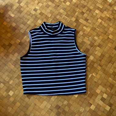 Striped crop top
