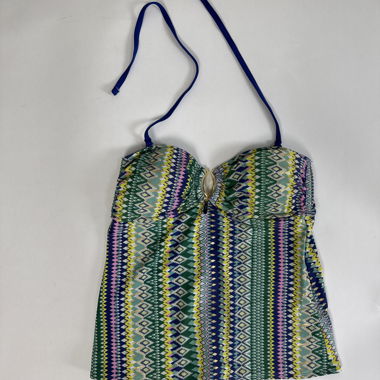 Patterned tankini top