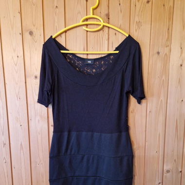 Schwarzes Bodycon Kleid Spitze
