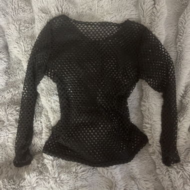 Black Fish Net Top