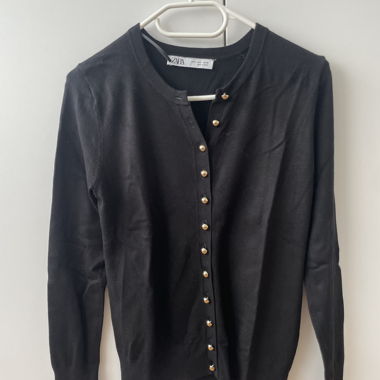 Cardigan nero Zara in maglia