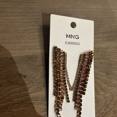 Long Glitter Earrings Mango