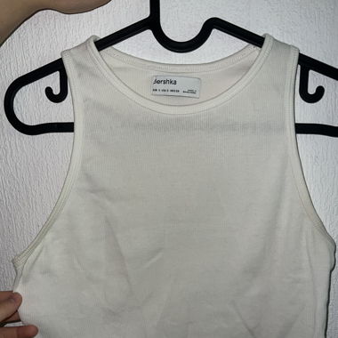 Top blanc asymétrique 