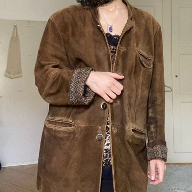 Brown suede jacket