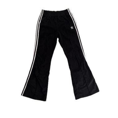 black corduroy adidas pants