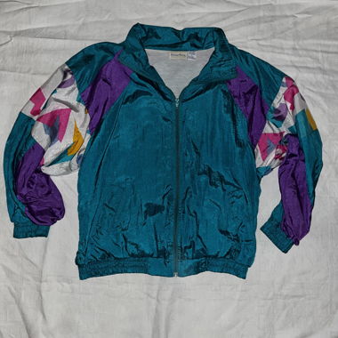 Boundary Waters teal Retro-Windjacke