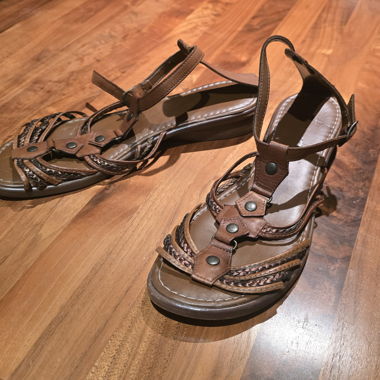 Leder Sandalen Gr. 40