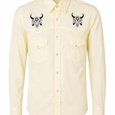 Chemise western avec broderie