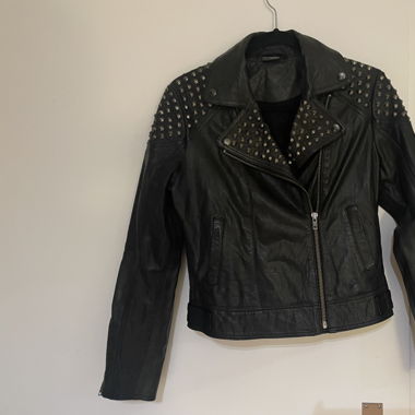 Sparkle&fade leather jacket