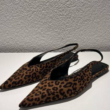 Ballerine slingback leopardate